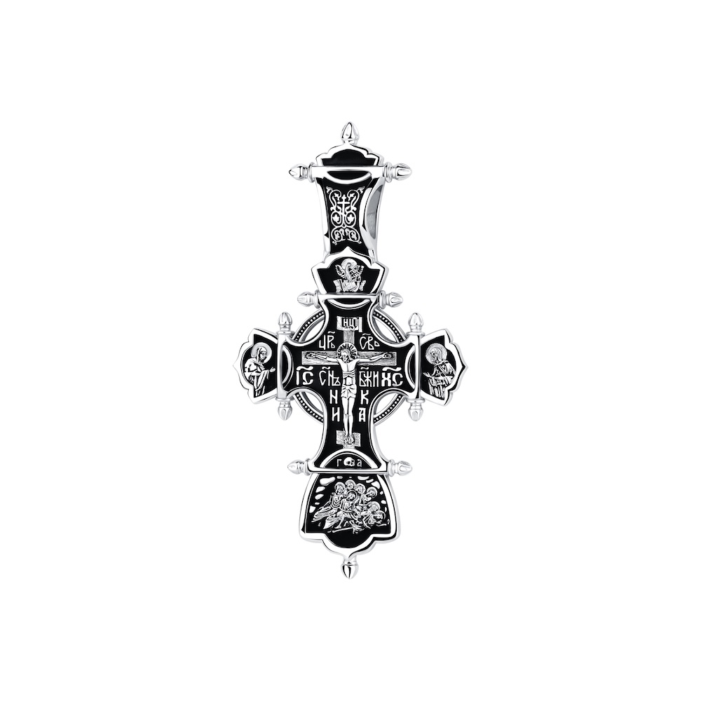 Купить Крест из серебра "Божия Матерь Всецарица" (42665)