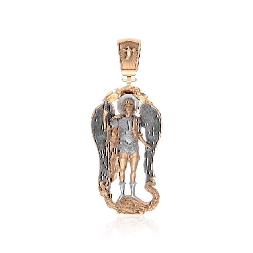 Купить Образ из красного золота "Архангел Михаил" (30582)