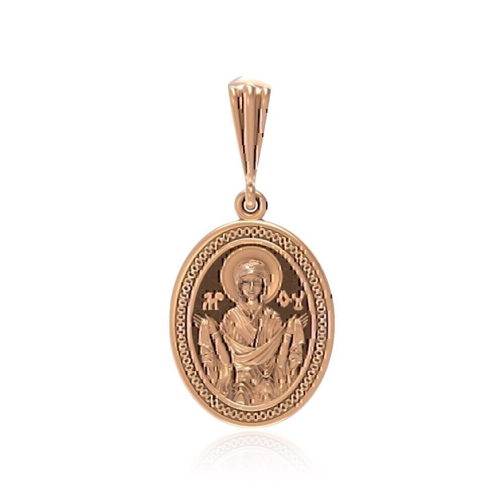 Купить Образ из красного золота "Божия Матерь Покрова" (3104)