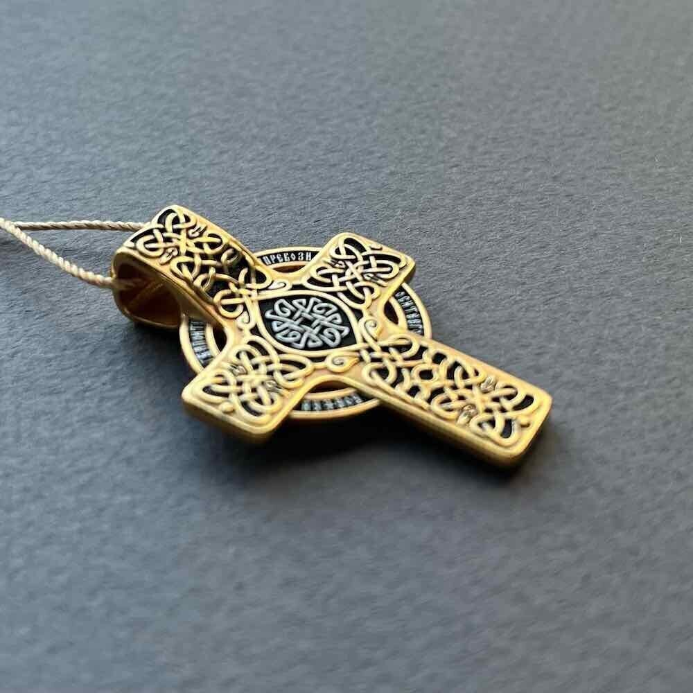 Купить Крест из серебра "Хризма" (42850)