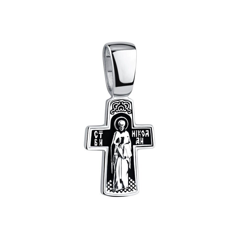 Купить Крест из серебра "Святой Николай Чудотворец" (42739)