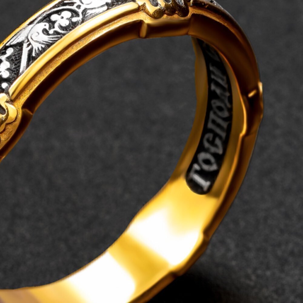 Купить Кольцо из серебра "Райские птички" (32365)