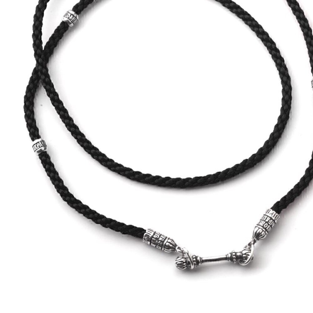 Купить Гайтан с замком из серебра "Помилуй Мя Грешного" (92473)