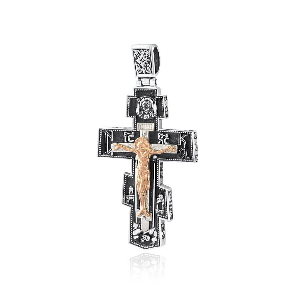 Купить Крест из серебра "Святитель Николай Чудотворец" (27129)