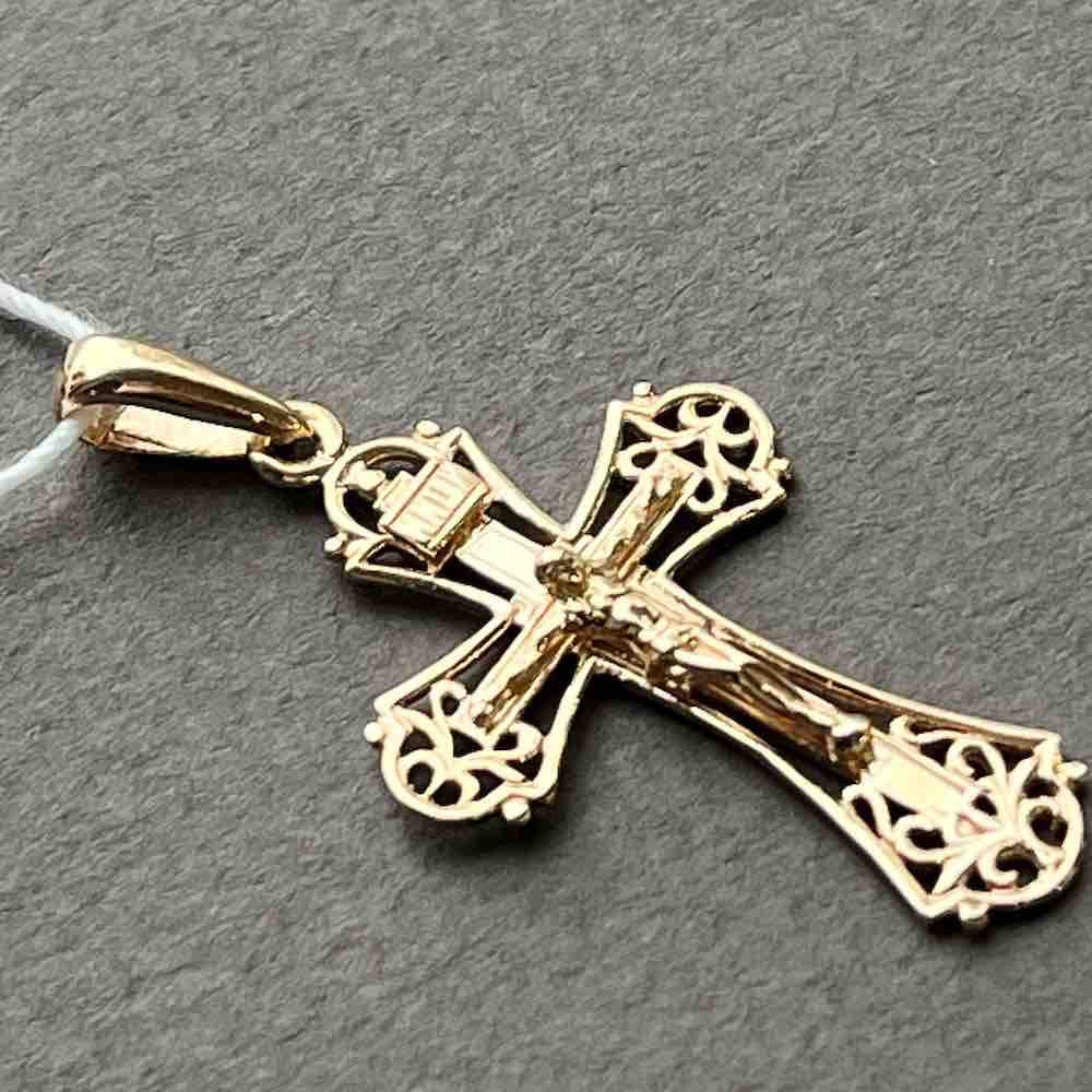 Купить Крест из красного золота "Спаси и Сохрани" (41500)