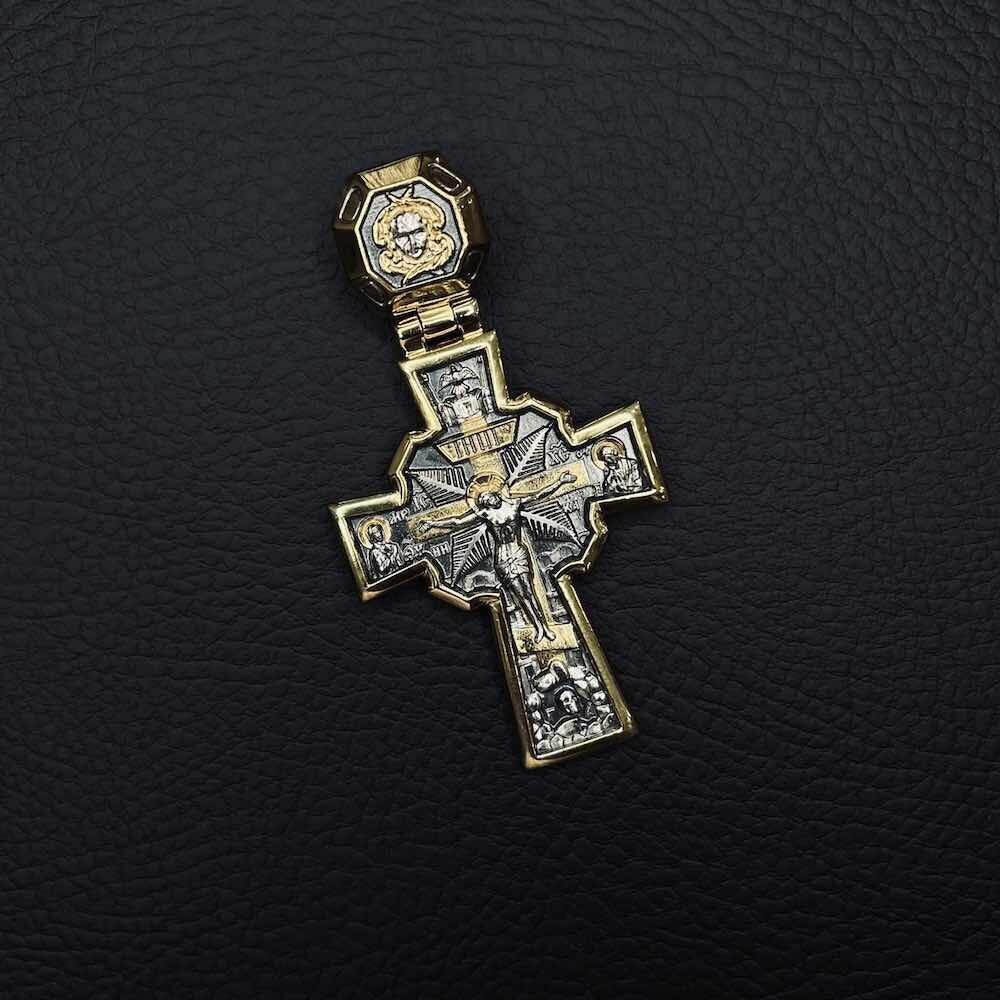 Купить Крест из серебра "Андреевский" (42093)