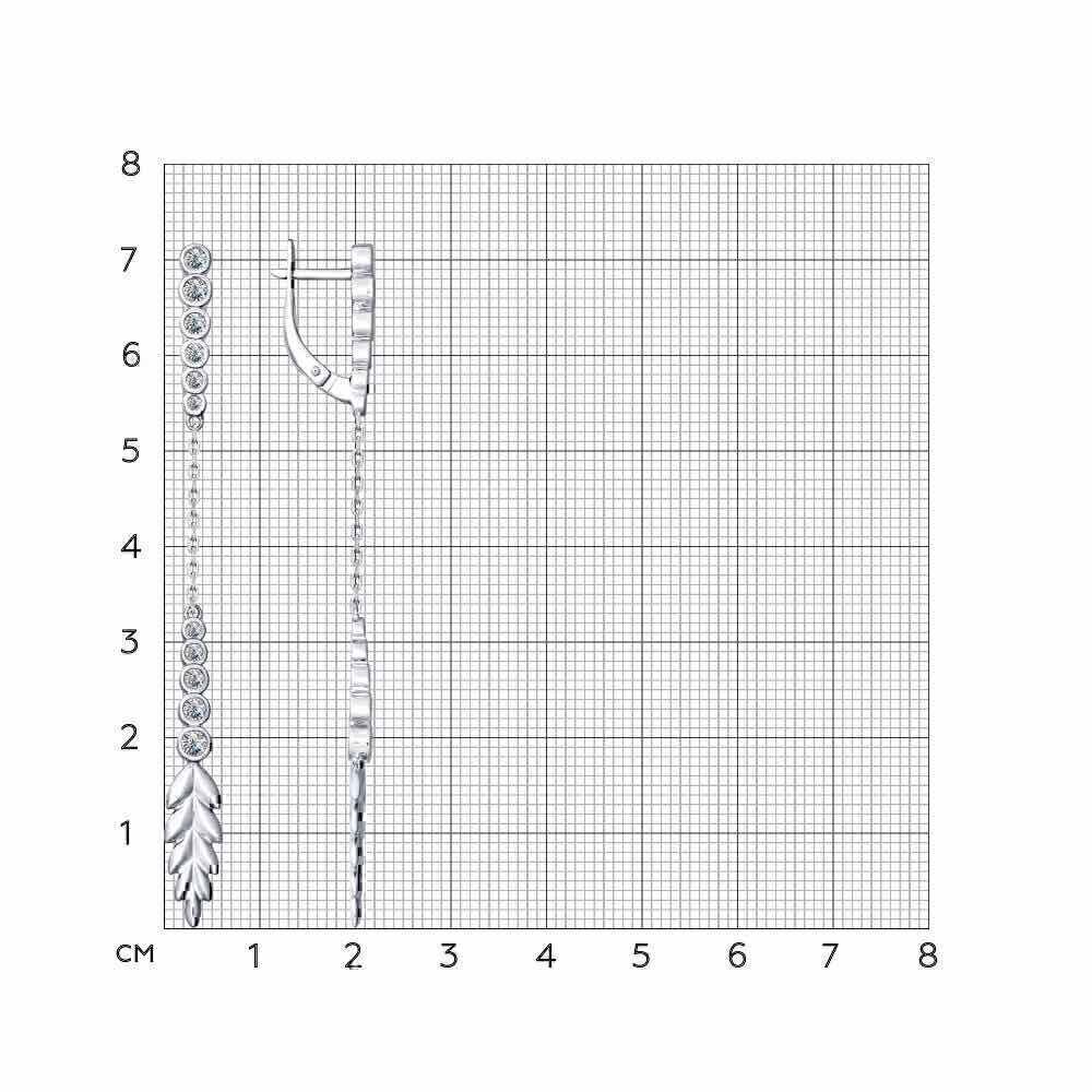 Купить Серьги из серебра (9272)