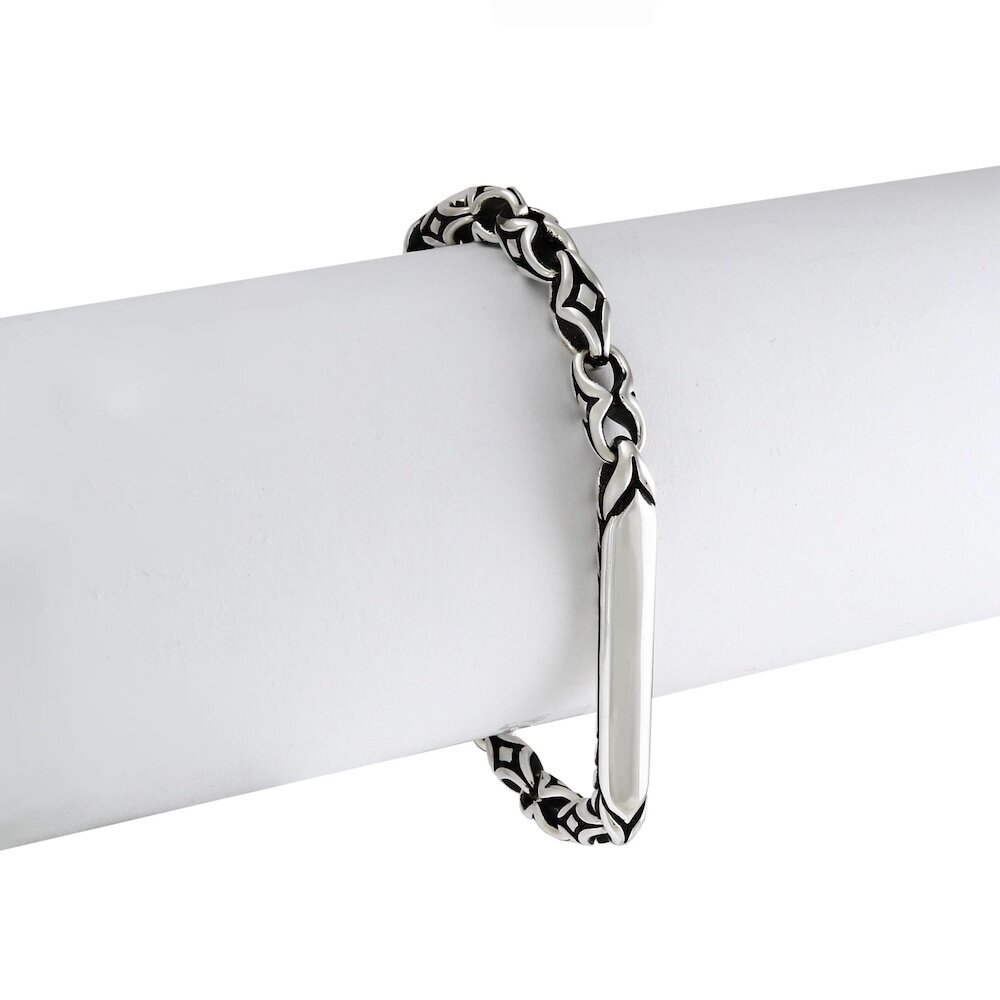 Купить Браслет литой из серебра "Колоски" (12398)