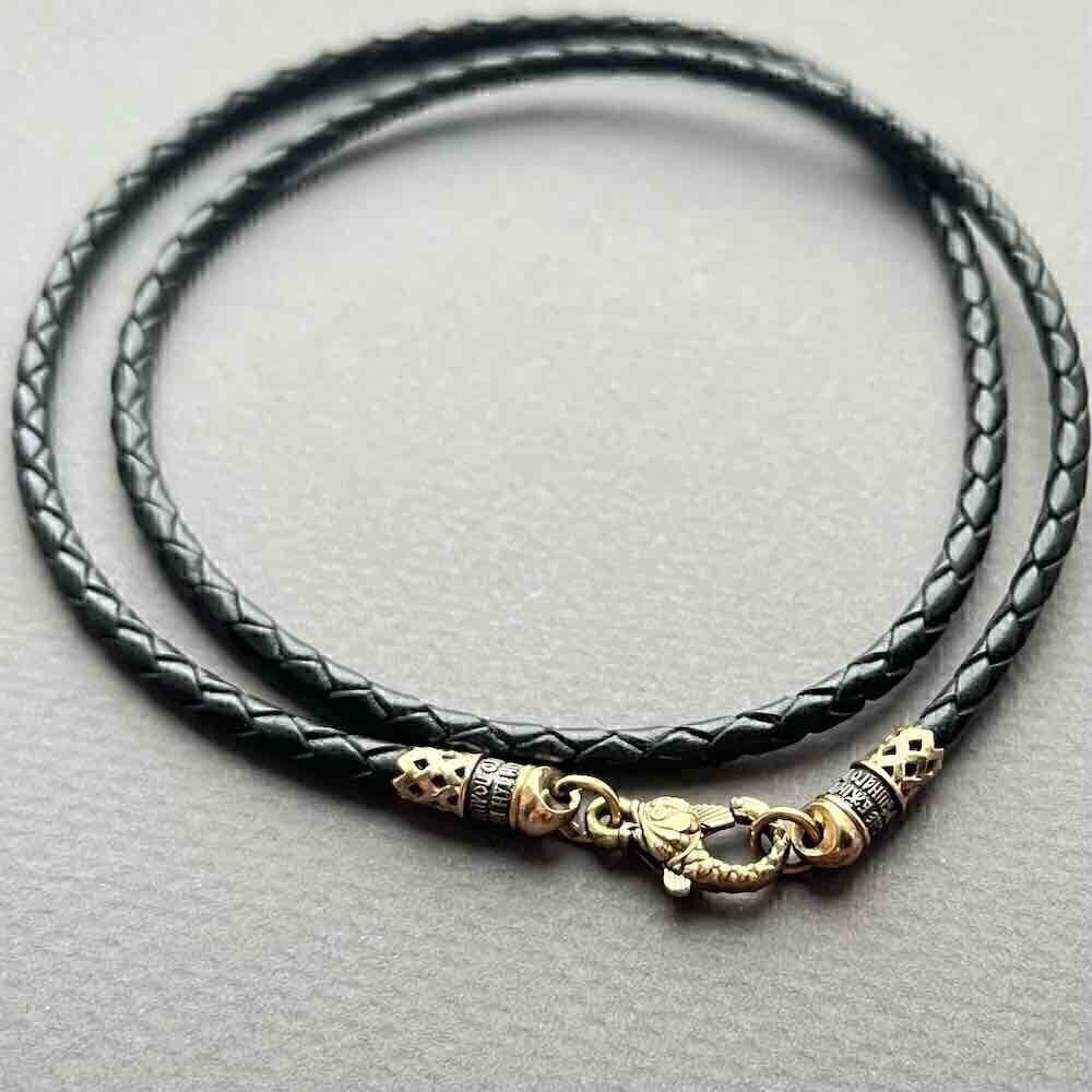 Купить Гайтан с замком из серебра "Помилуй меня грешного" (92299)