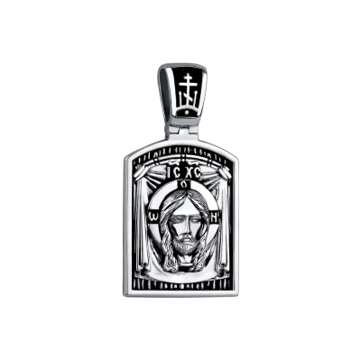 картинка Образ из серебра "Спас Нерукотворный" (52887) 