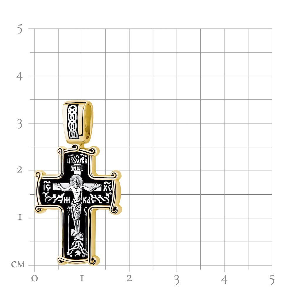Купить Крест из серебра "Святой Николай Чудотворец" (42757)