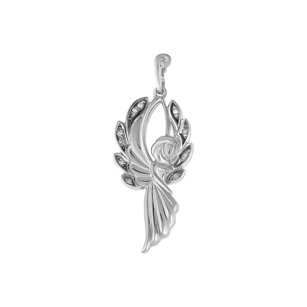 Купить Подвеска из серебра "Ангел" с фианитами (52789)