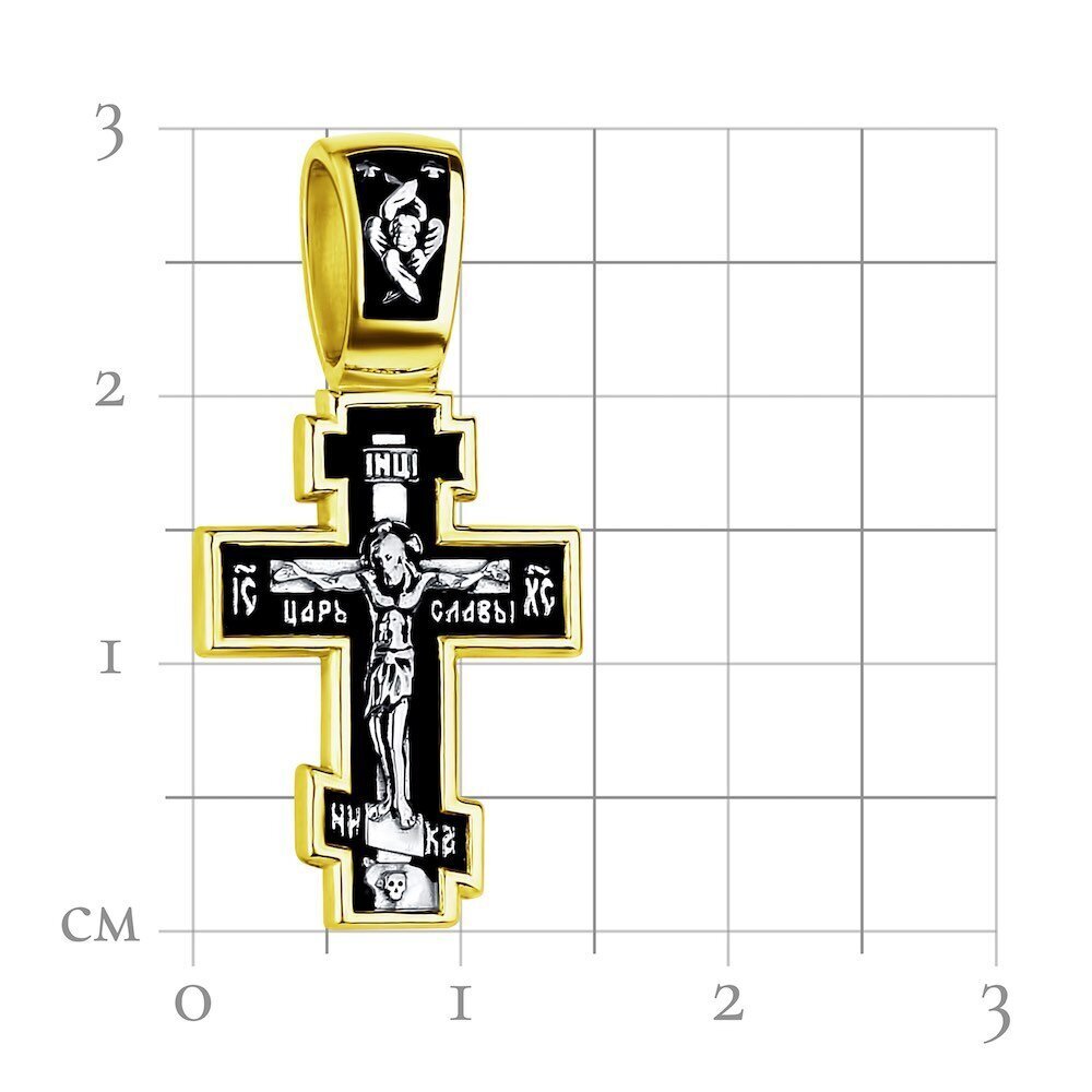 Купить Крест из серебра "Божия Матерь Покрова" (42759)