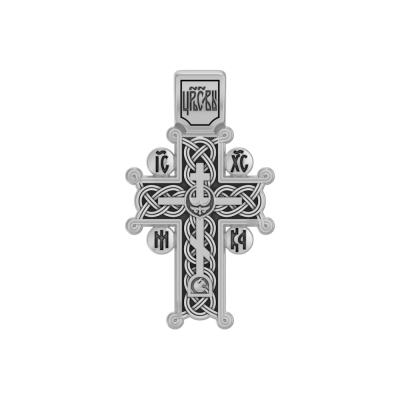 картинка Крест из серебра "Голгофский" (42913) 