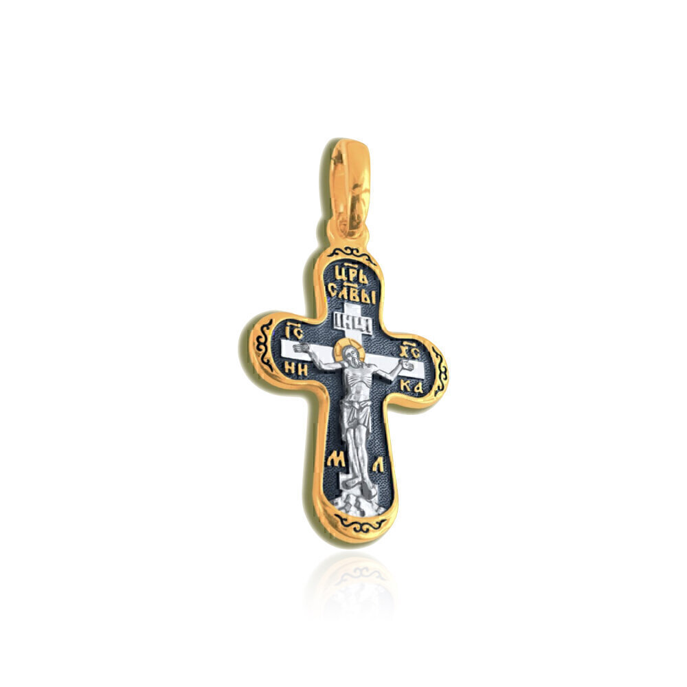 Купить Крест из серебра "Святой Георгий Победоносец" (27392)