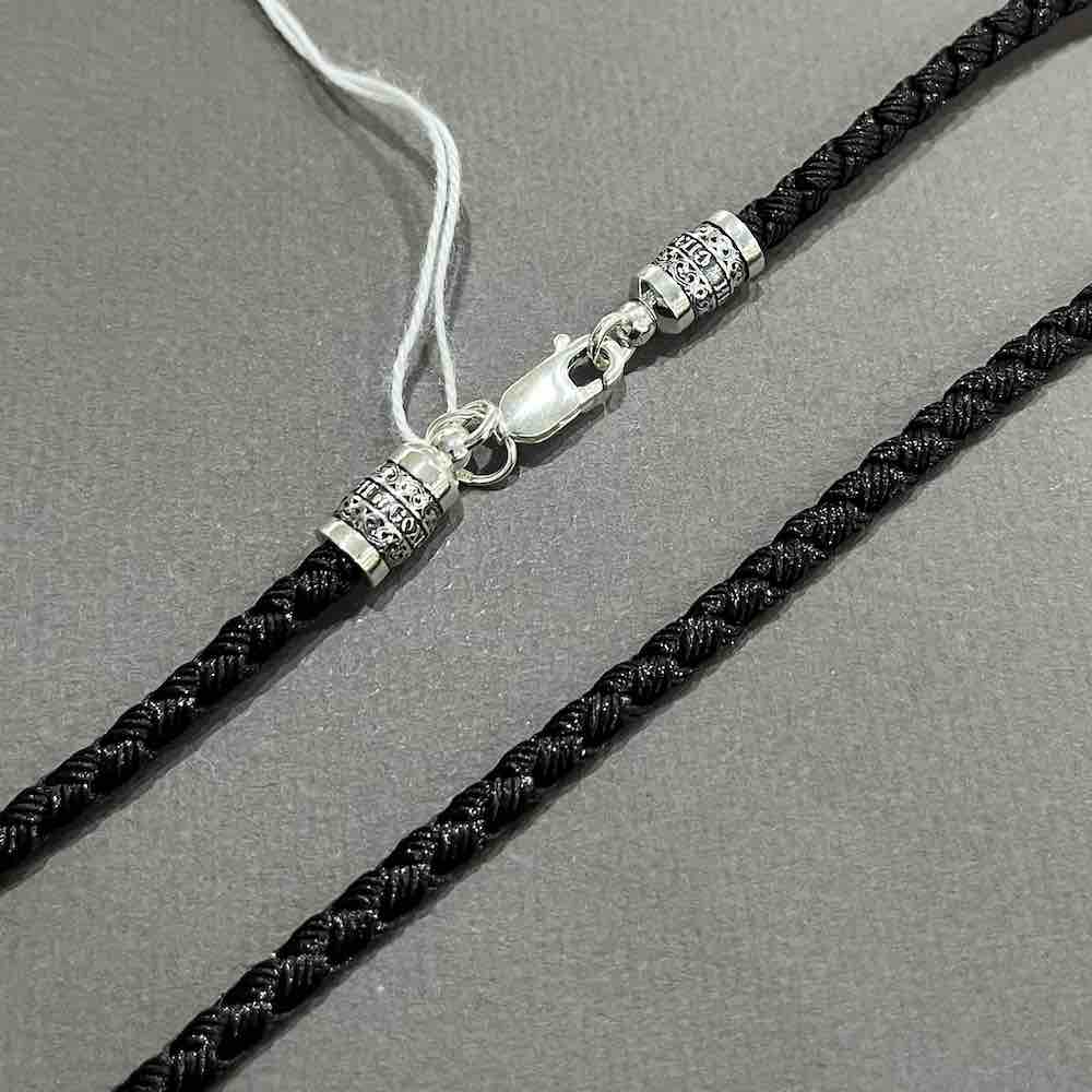 Купить Гайтан с замком из серебра "Спаси и Сохрани" (92591)
