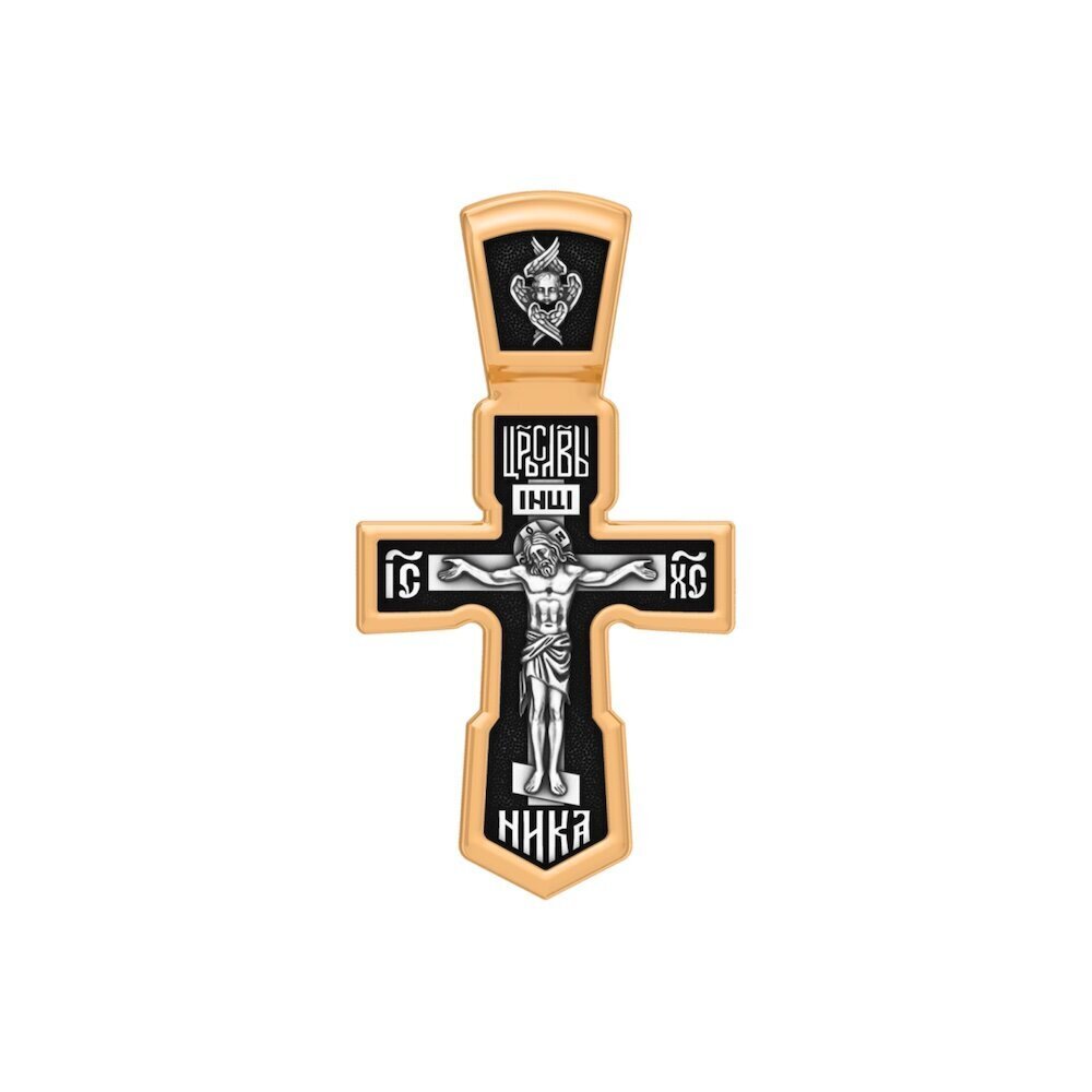 Купить Крест из серебра "Да воскреснет Бог" (42846)