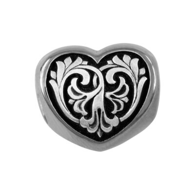 картинка Бусина из серебра "Сердце" (59237) 