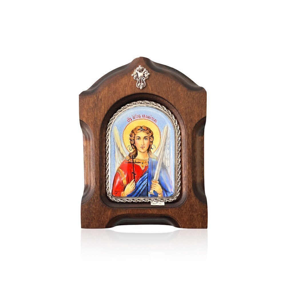 Купить Икона "Ангел Хранитель" эмаль финифть (20103)