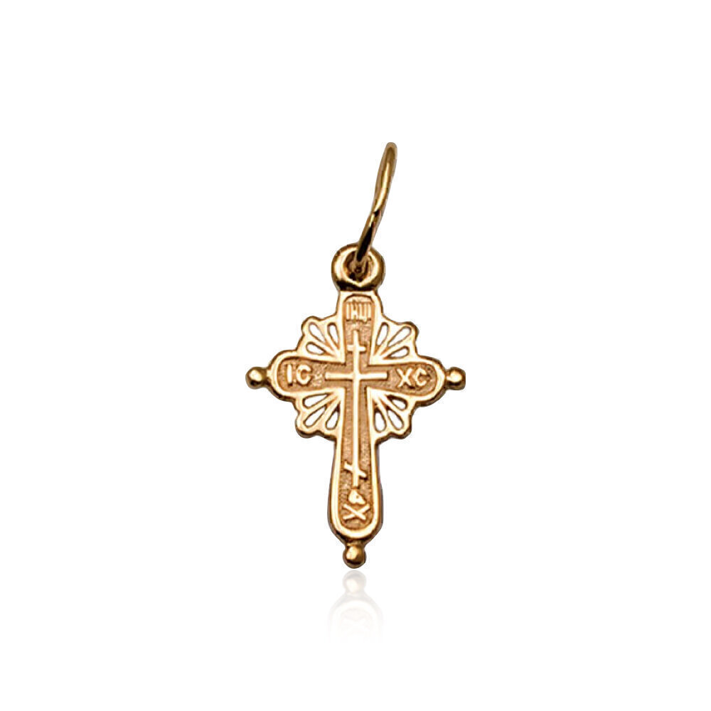 Купить Крест из красного золота "Спаси и Сохрани" (2280)