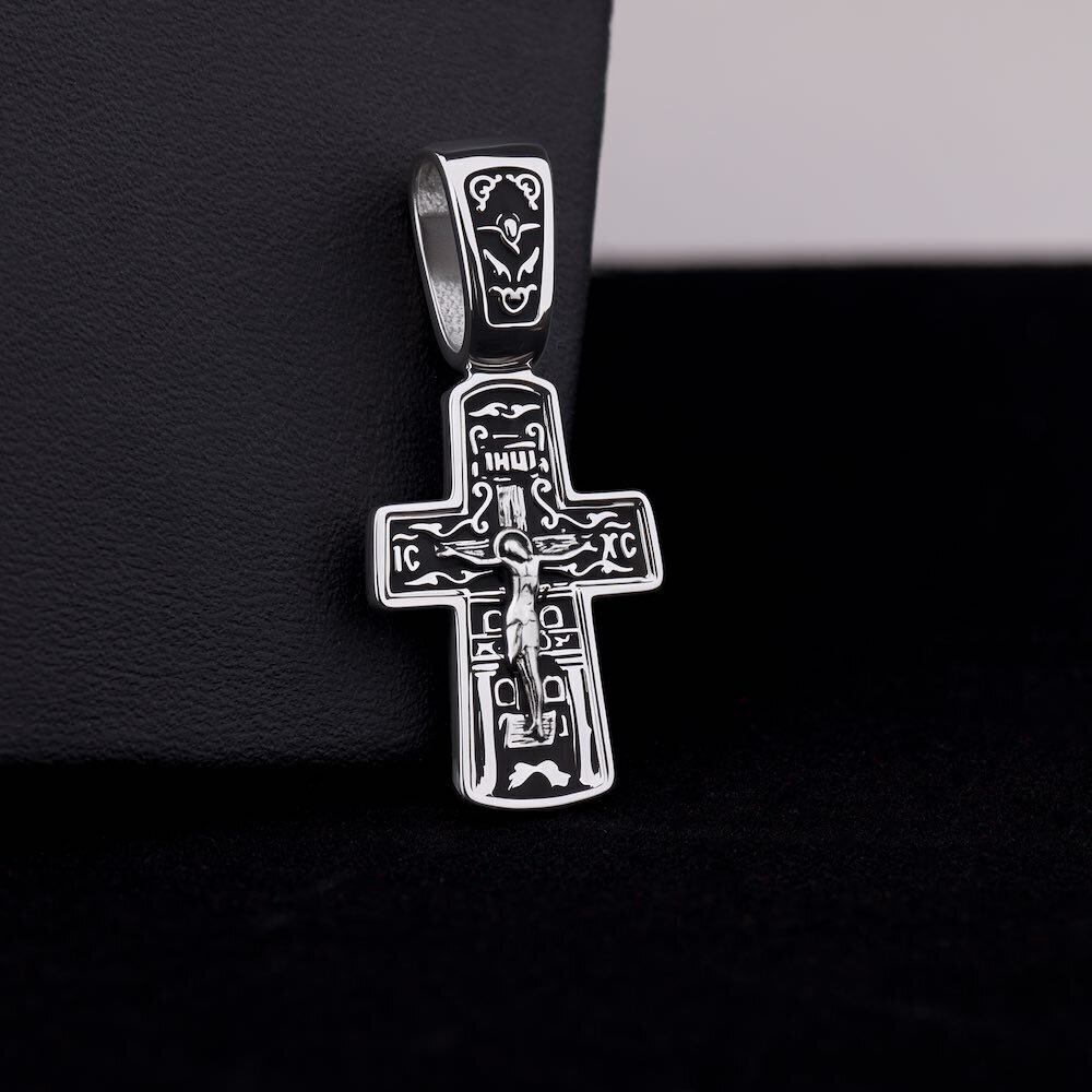 Купить Крест из серебра "Святой Николай Чудотворец" (42739)