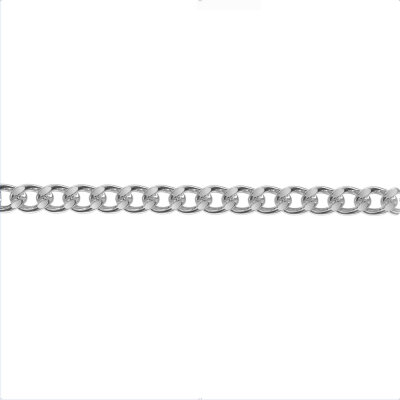 картинка Цепь из белого золота "Панцырь" (91055) 