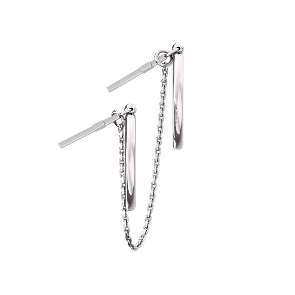 Купить Кольцо на два пальца из серебра "Крестики" (32175)