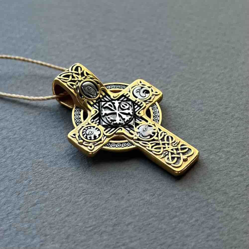 Купить Крест из серебра "Хризма" (42850)