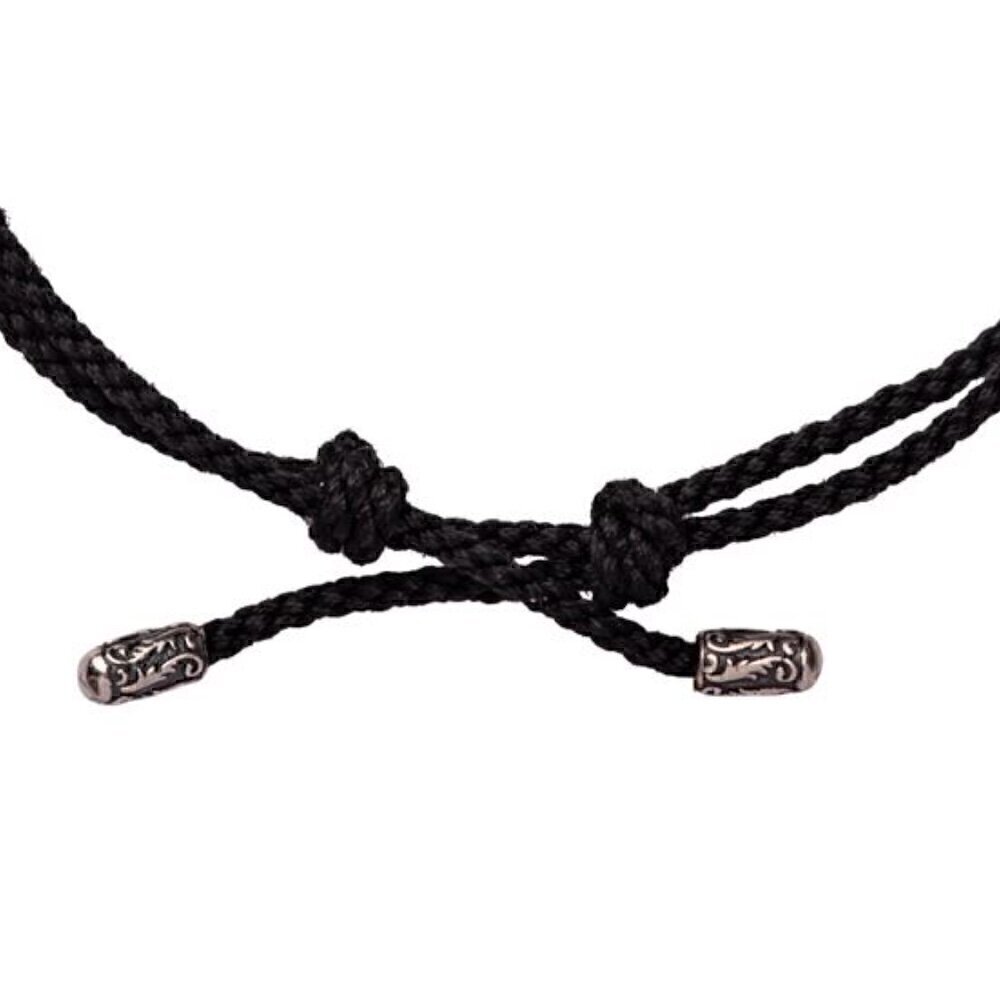 Купить Браслет из шнурка и серебра "Божия Матерь Казанская" (12265)