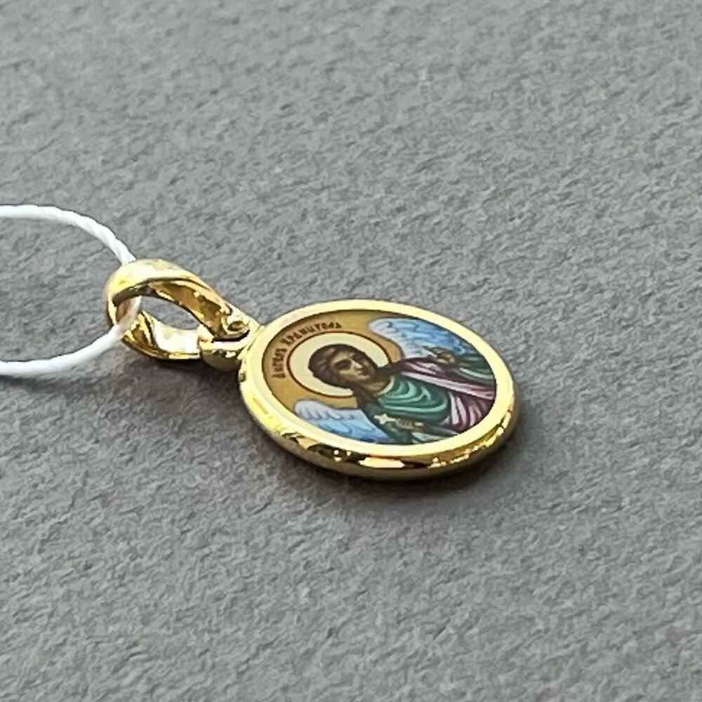 Купить Образ из желтого золота "Божия Матерь Казанская" с эмалью (51110)