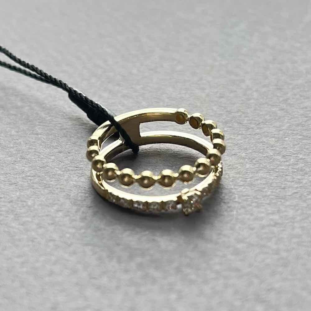 Купить Кольцо из желтого золота с бриллиантами (31067)