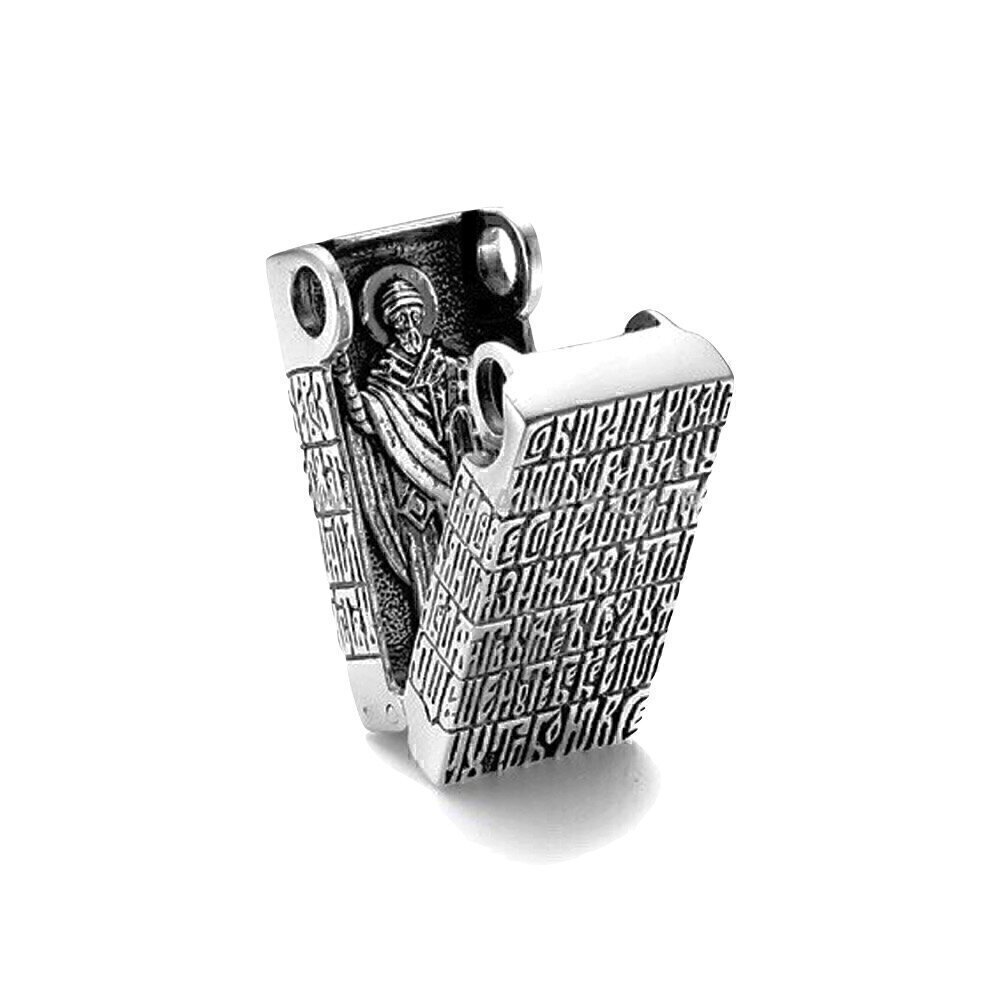 Купить Образ-складень из серебра "Святой Спиридон Тримифунтский" (35283)