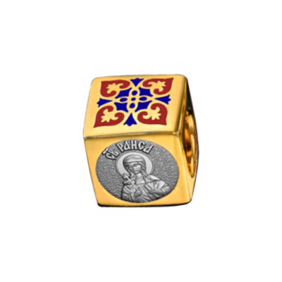 картинка Бусина из серебра "Святая Мученица Раиса" (52038) 