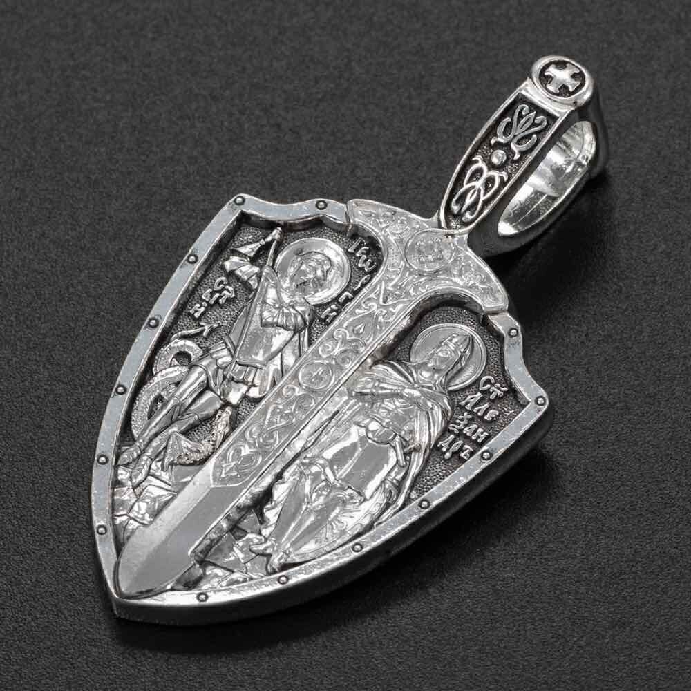 Купить Образ из серебра "Святой Георгий Победоносец" (59302)