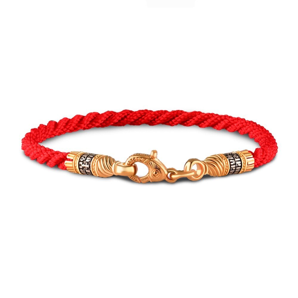 Купить Браслет из шнурка и серебра "Помилуй Мя Грешного" (12384)