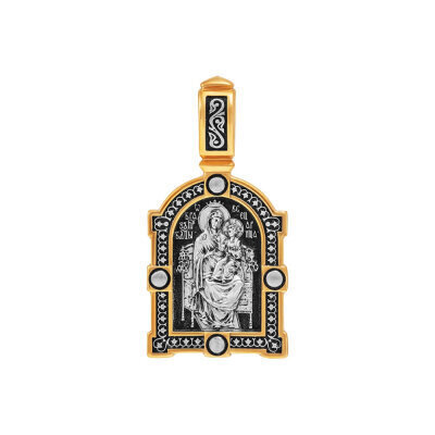 картинка Образ из серебра "Божия Матерь Всецарица" (59299) 