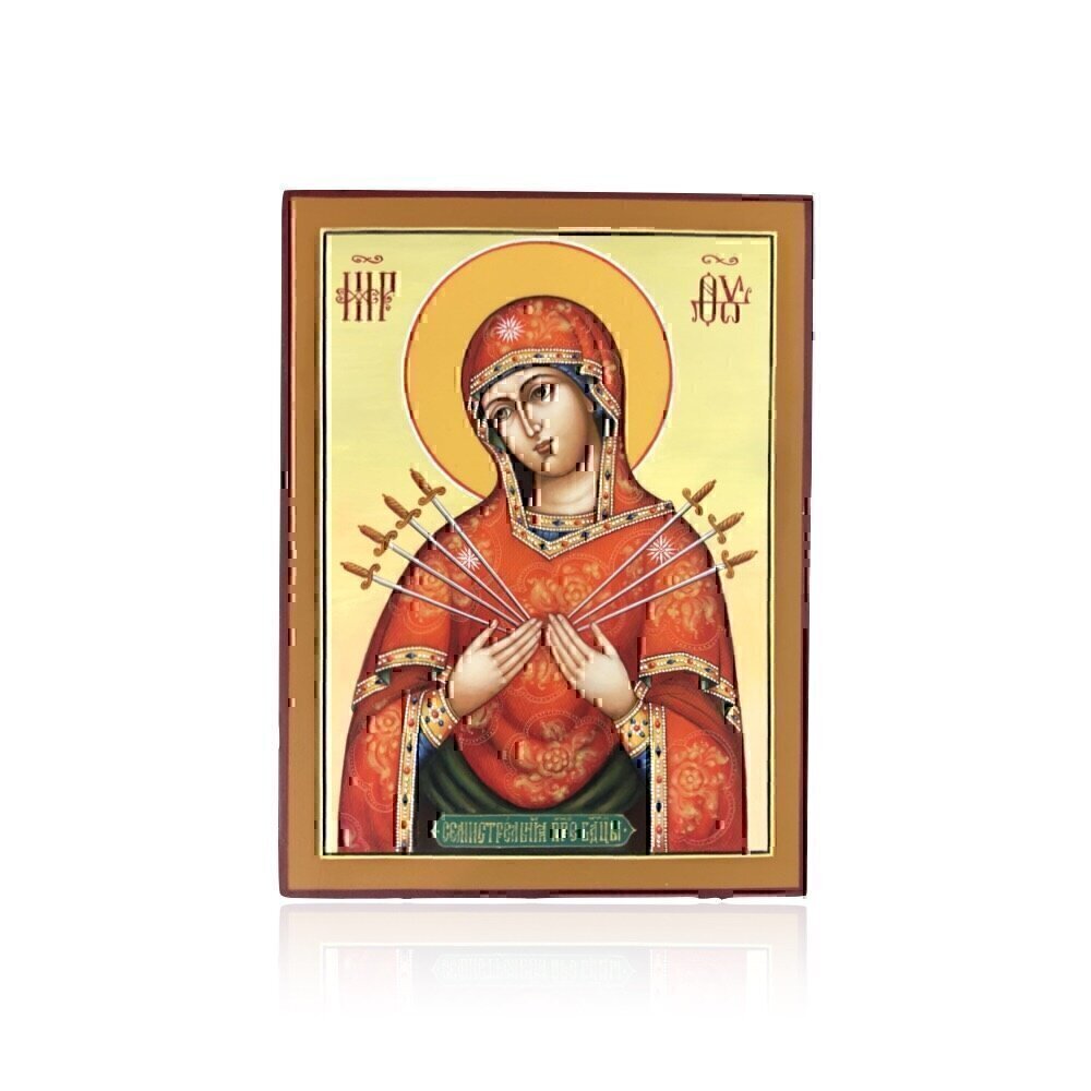 Купить Икона живописная "Божия Матерь Семистрельная" (10481)