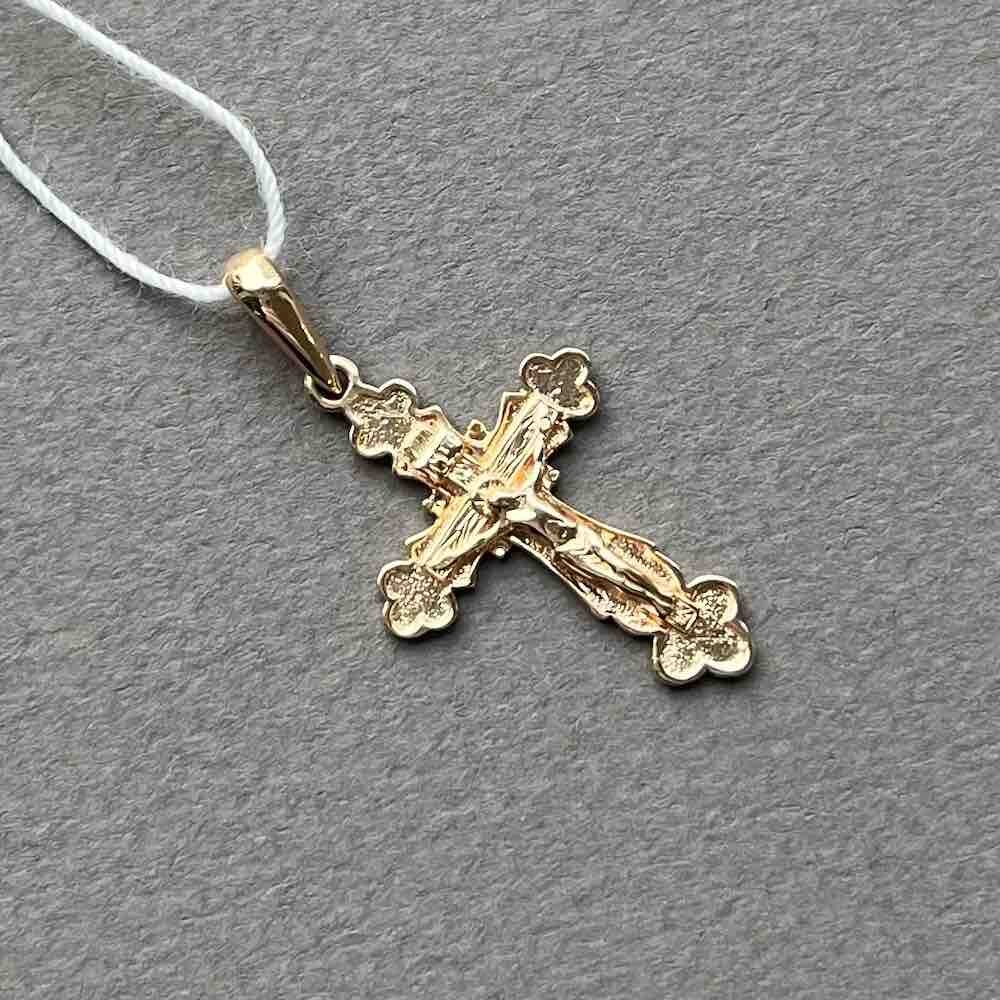 Купить Крест из красного золота "Спаси и Сохрани" (41389)