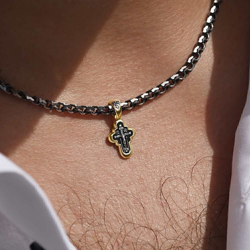 Купить Крест из серебра "Богородица" (42659)