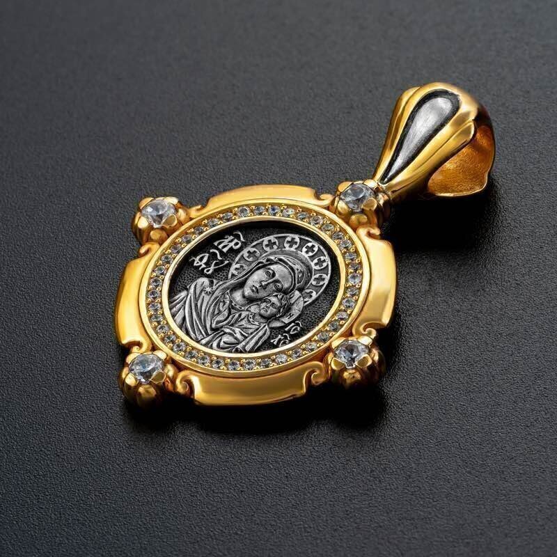 Купить Образ из серебра "Божия Матерь Казанская" с фианитами (59300)