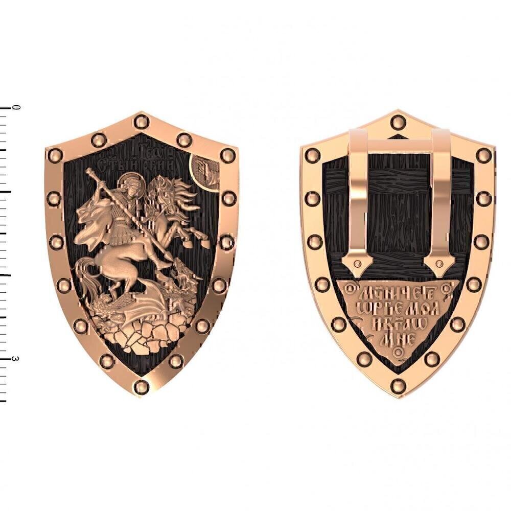 Купить Образ из красного золота "Святой Георгий Победоносец" (30602)