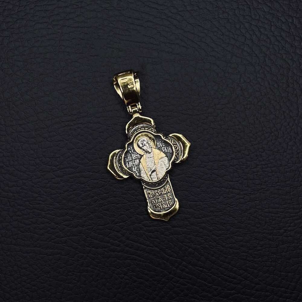 Купить Крест из серебра "Святой Князь Александр Невский" (42092)