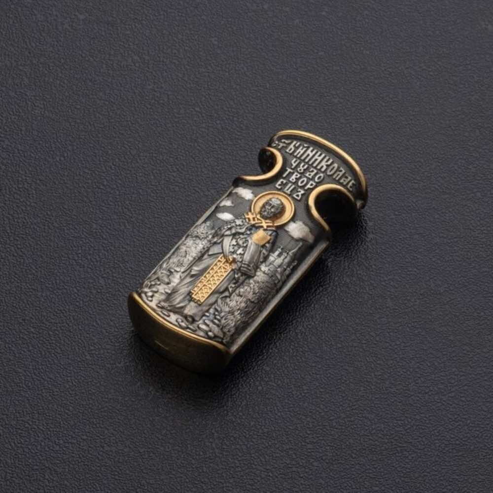 Купить Образ из серебра "Святой Николай Чудотворец" (52949)