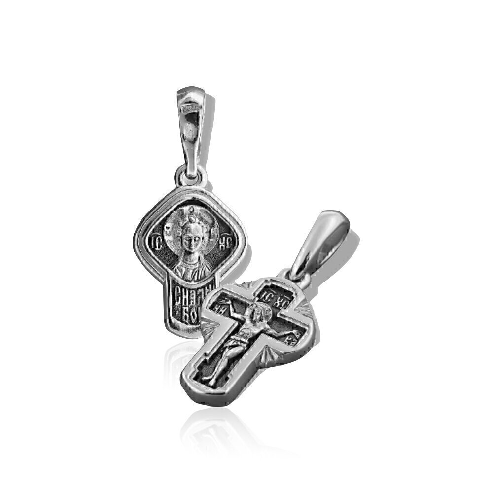 Купить Крест из серебра "Господь Еммануил" (2842)