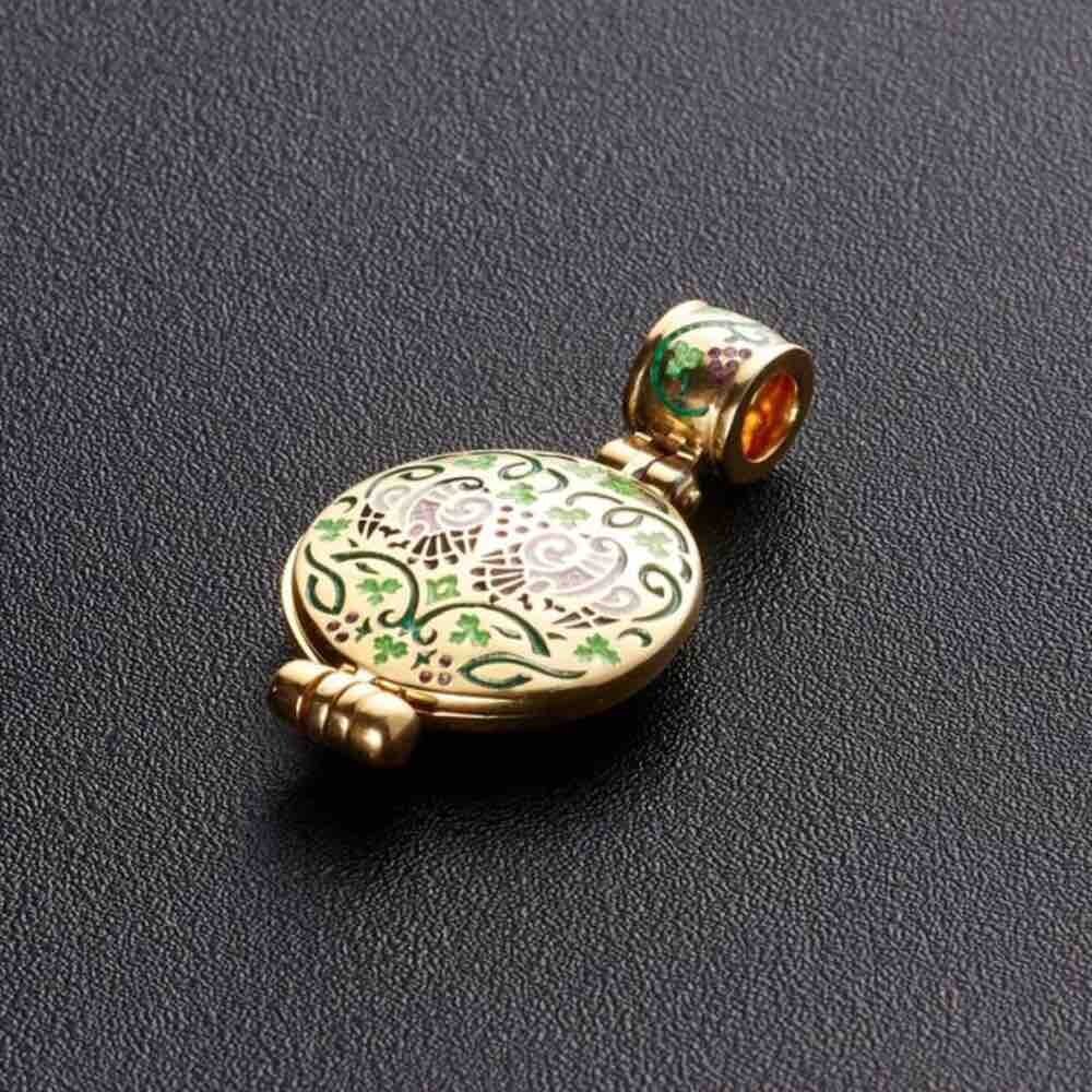 Купить Подвеска мощевик из серебра "Спас Нерукотворный" с эмалью (52941)