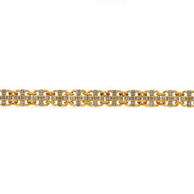 картинка Браслет литой из серебра "Знамение Победы" (12400) 