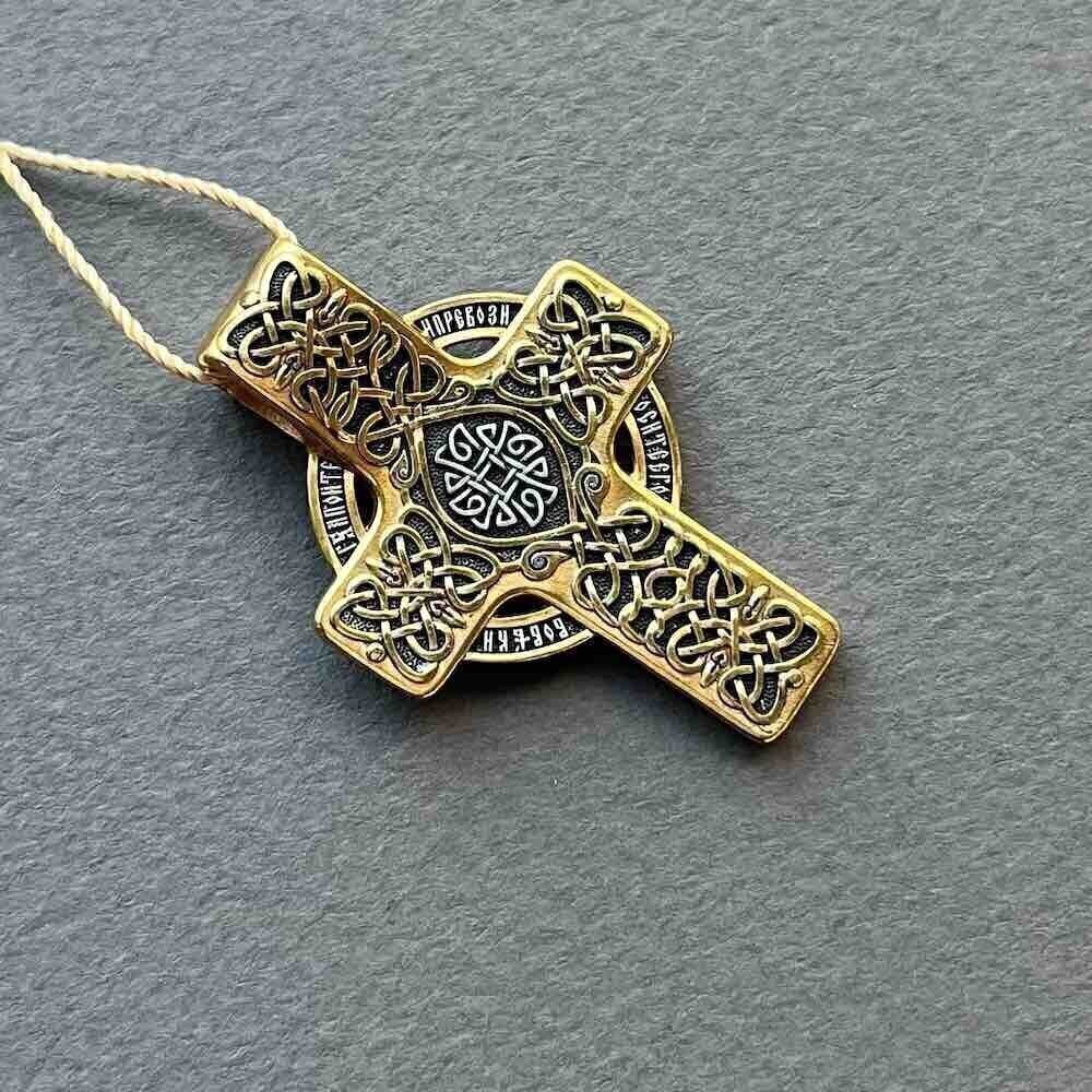 Купить Крест из серебра "Хризма" (42850)