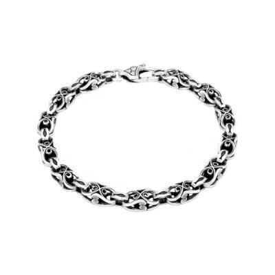 картинка Браслет литой из серебра с символом "IXTIS" (12229) 