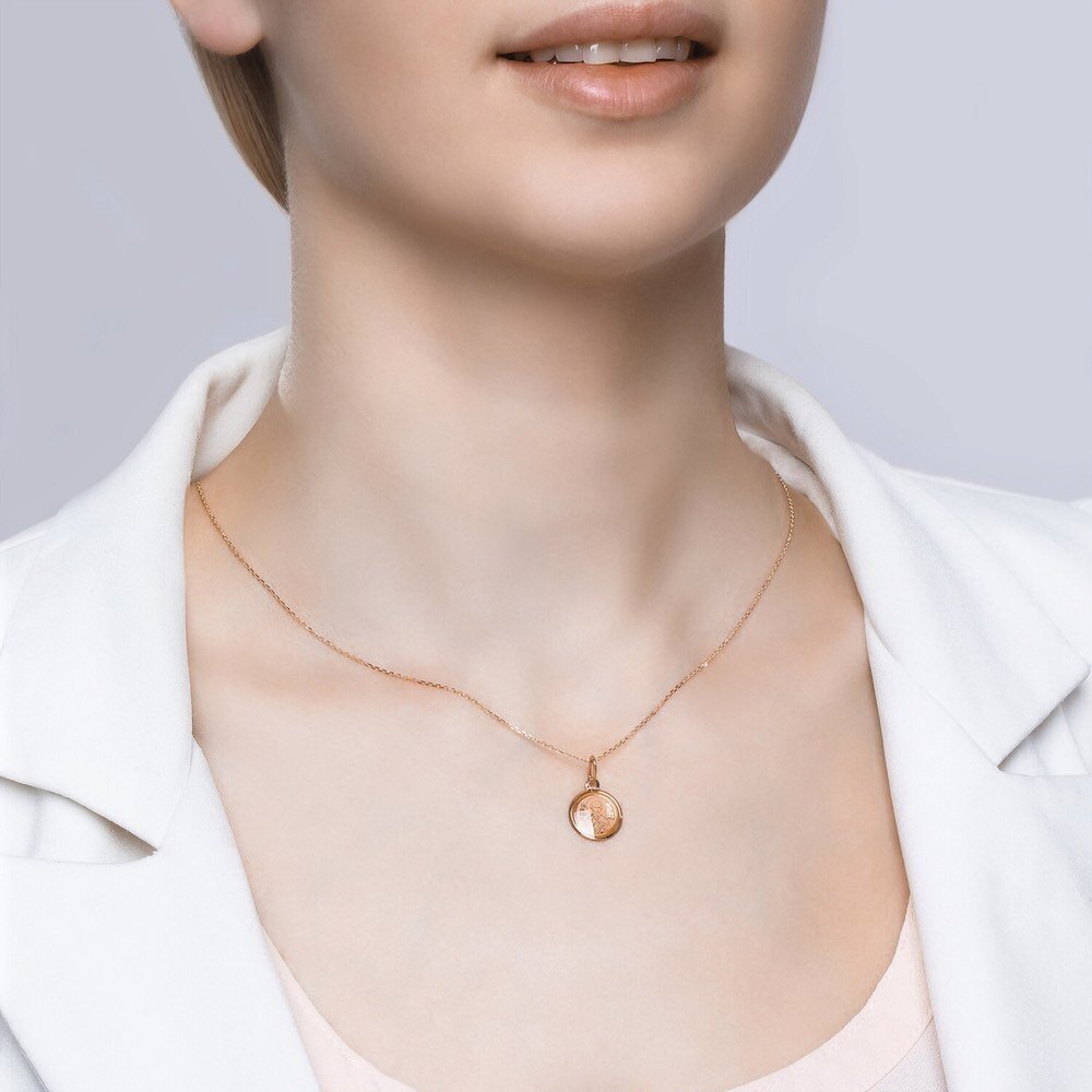 Купить Образ из красного золота "Святой Николай Чудотворец" (51081)