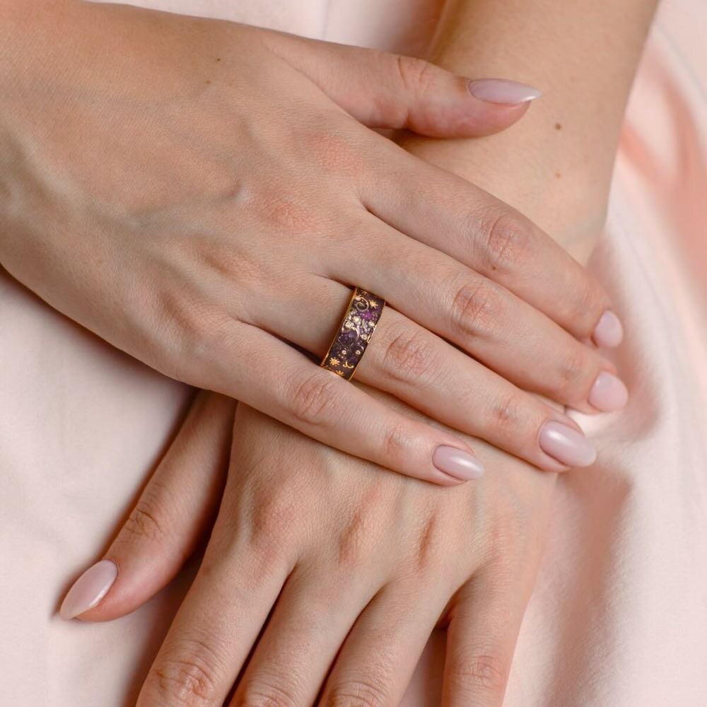 Купить Кольцо из серебра "Святая Матрона Московская" с эмалью (32327)